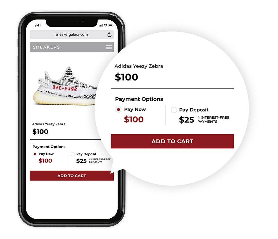 WooCommerce Payment Plans - Product Page Mobile Example