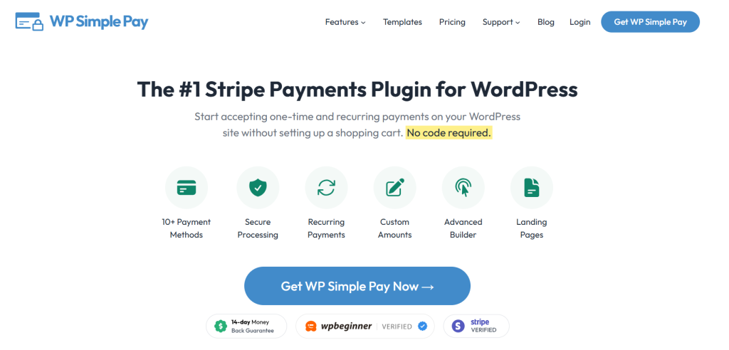 WP Simple Pay - quick payment collection for WordPress