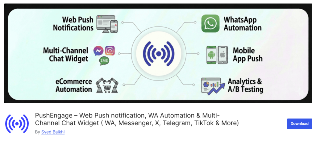 PushEngage - Best for Web Push Notifications