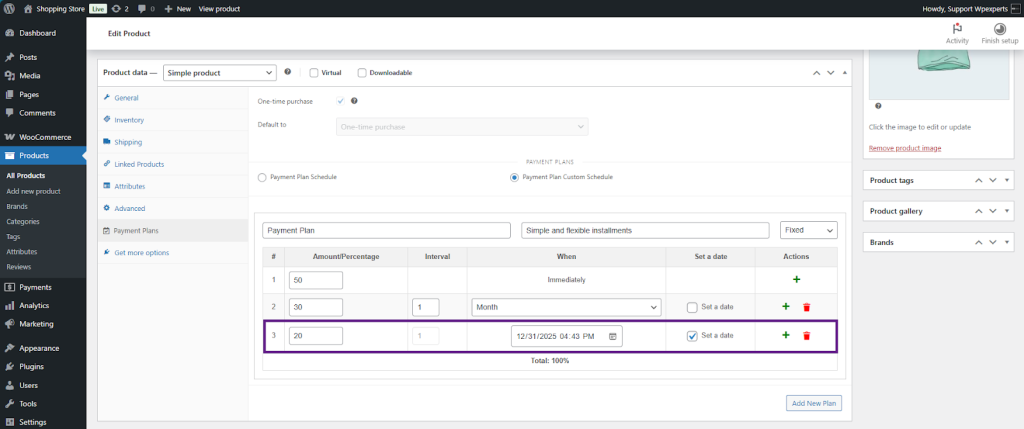 Payment Plans v1.7 Release note