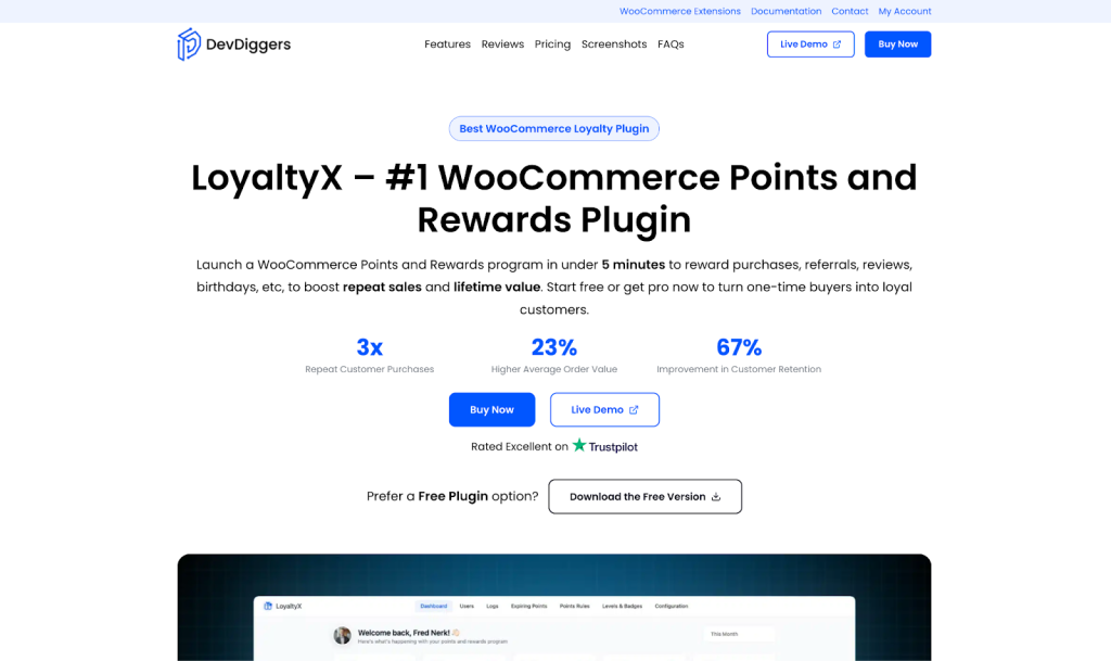 LoyaltyX – Best WooCommerce Points and Rewards Plugin for Repeat Purchases
