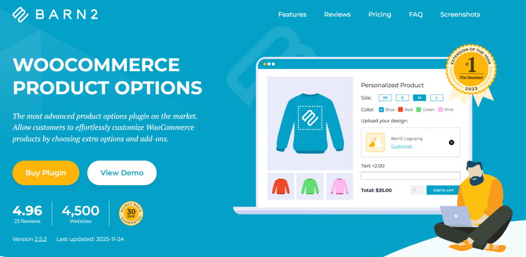 WooCommerce Product Options by Barn2