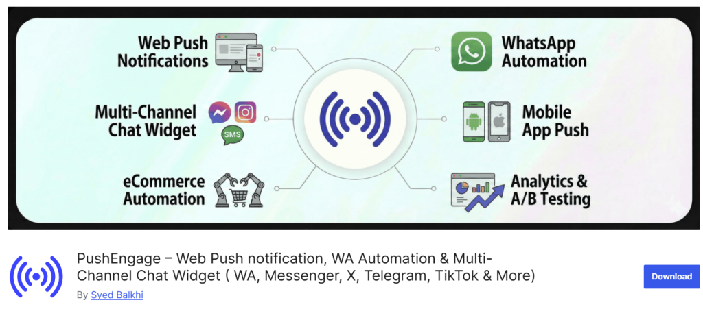 PushEngage - (WhatsApp as a notification channel)